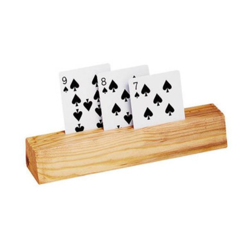 C.H.H. 9 3 Slot Wooden Card Holder