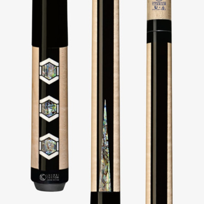 Lucasi Custom Hexagon Abalone Carom LCR50 Cue