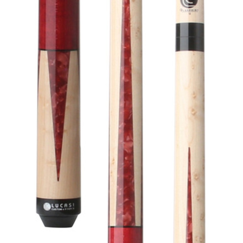 Lucasi LUX47 Red Jasper Birdseye Maple Cue