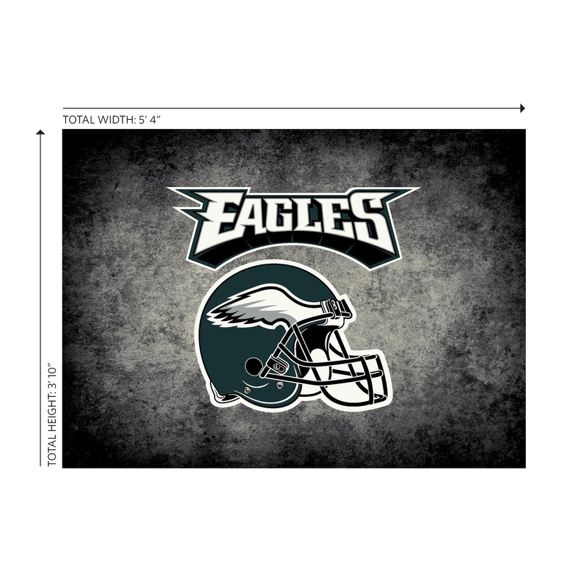 Philadelphia Eagles 4×6 Distressed Rug