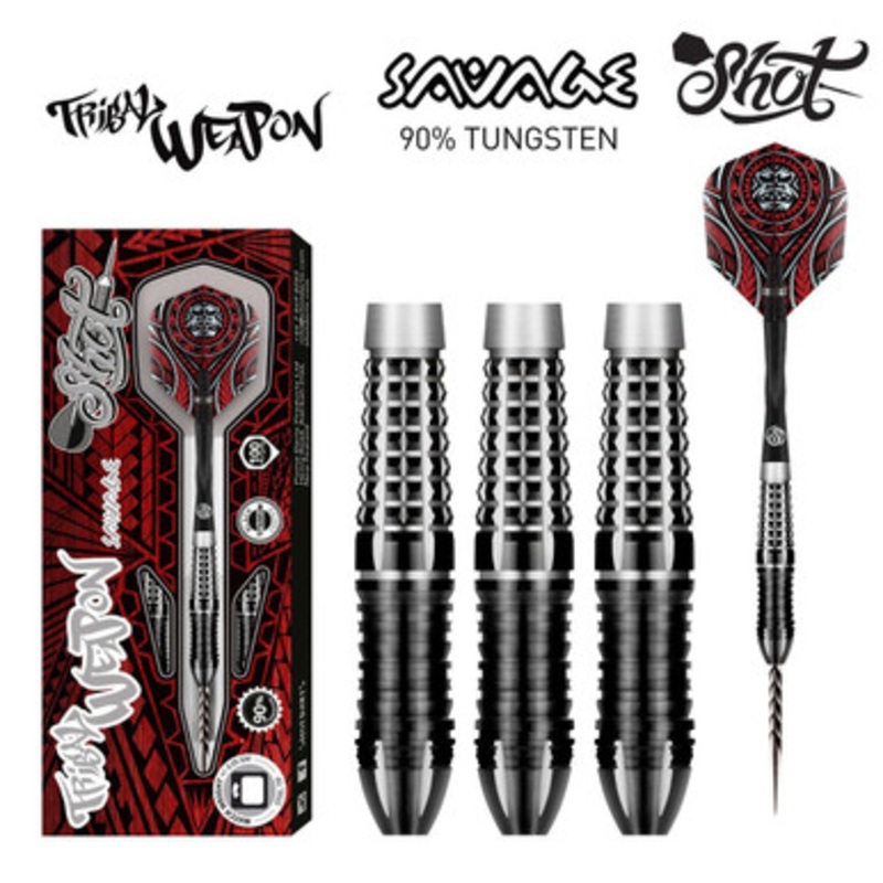 Shot Darts Tribal Weapon Savage Steel Tip Darts 25g