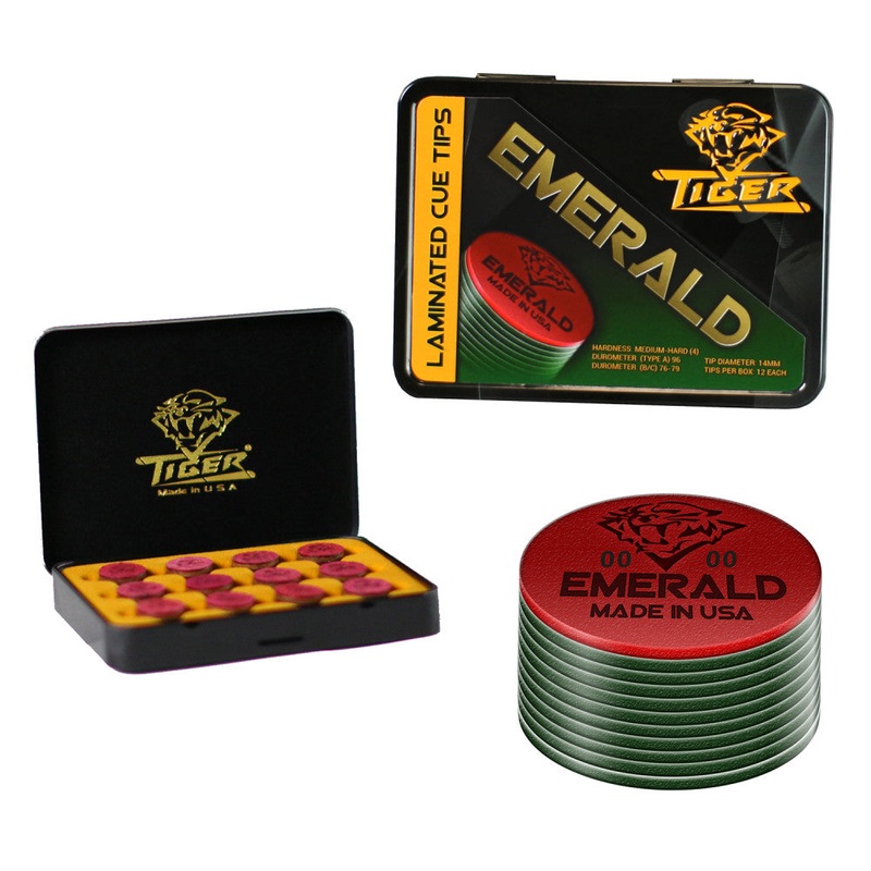 Tiger Emerald Leather Tip