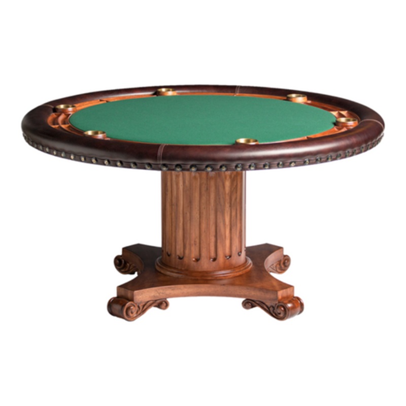 Darafeev Augustus Poker Table w/ Optional Dining Top