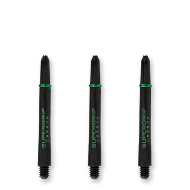 Dart World Supergrip Carbon Black & Green Shaft – Medium