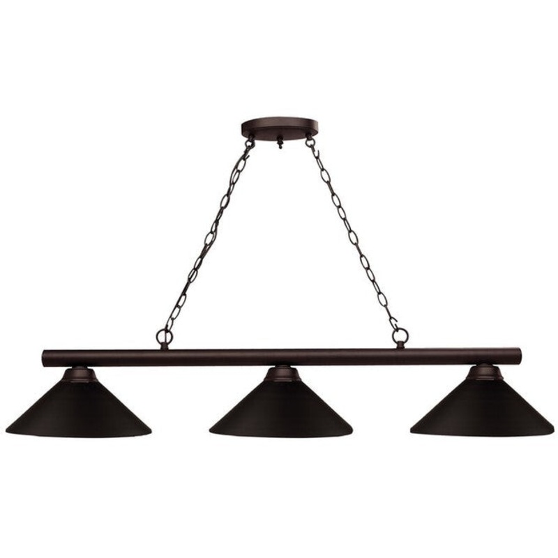 Z-Lite Shooter Bronze Finished Pool Table Light