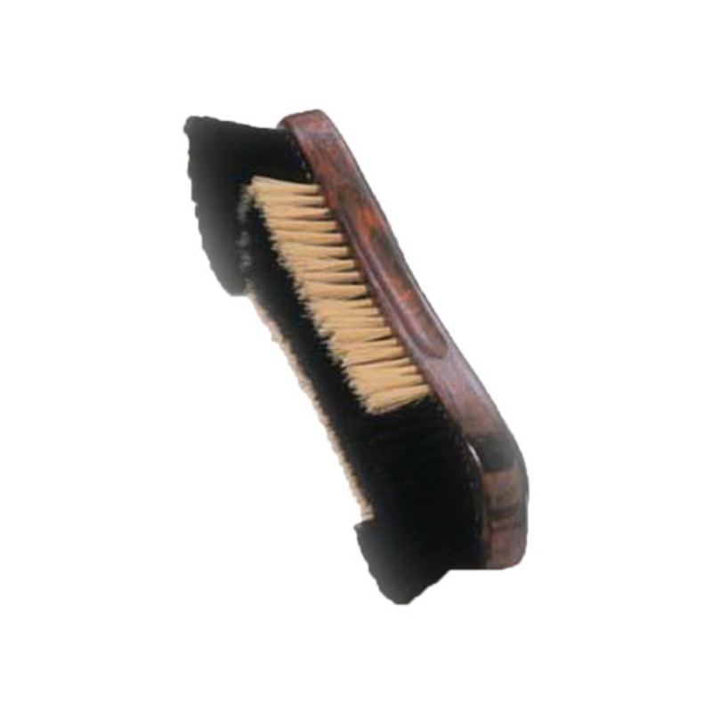 10-1/2 Horse Hair Pool Table Brush Mahogany