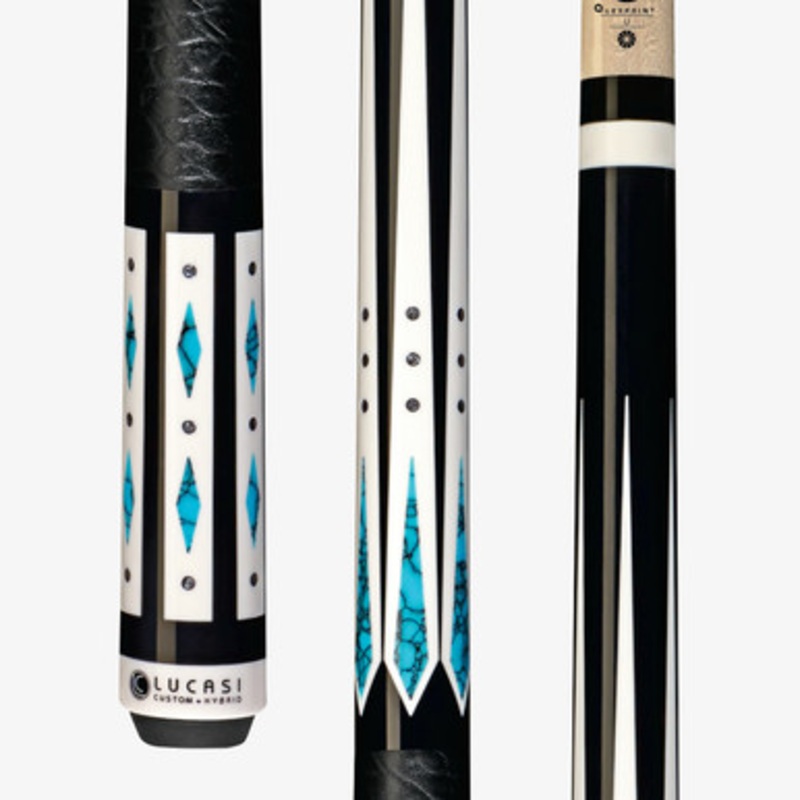 Lucasi Custom Midnight Black & Blue Hybrid LHC98 Cue