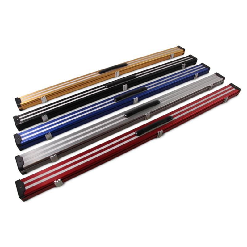 Luxury striped aluminium 3/4 case in various colours, this listing is for RED