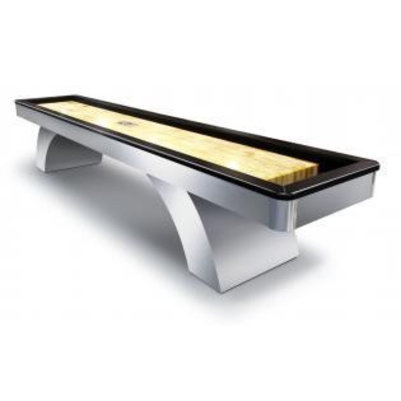 Olhausen Waterfall Brushed Aluminum Shuffleboard