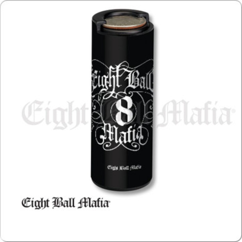 Eight Ball Scroll Coin Holder