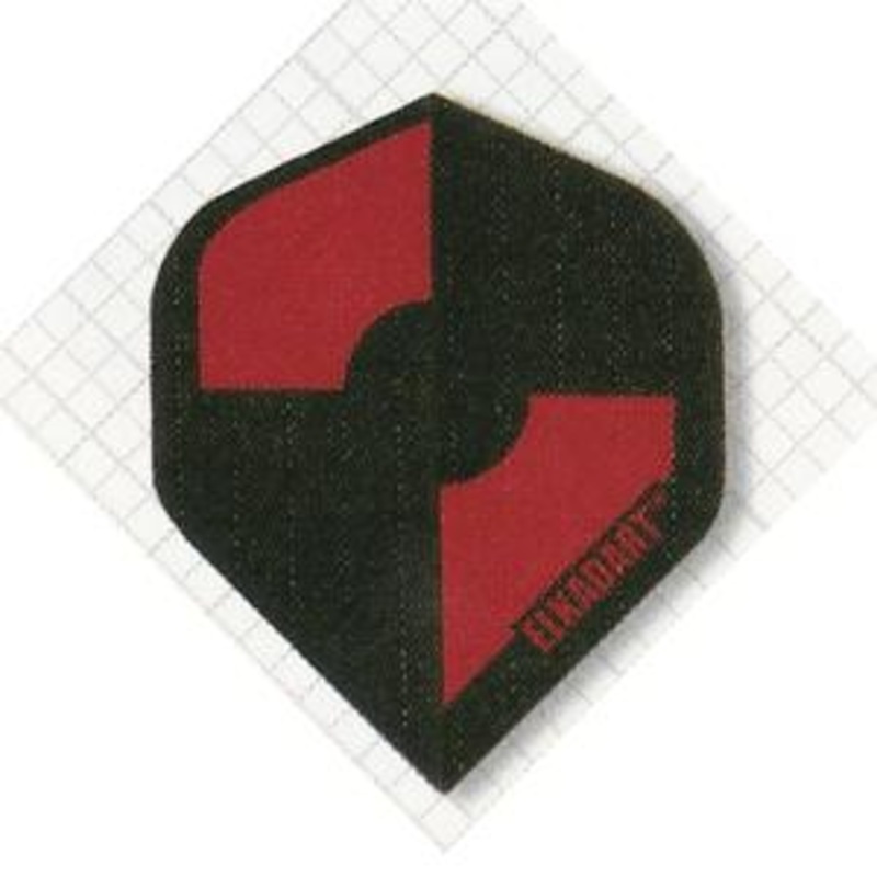Elkadart Nylon Flights – Standard Black/Red Segments