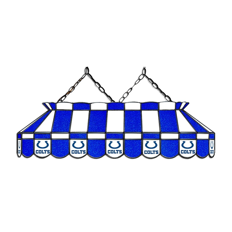 Indianapolis Colts 40 Glass Lamp