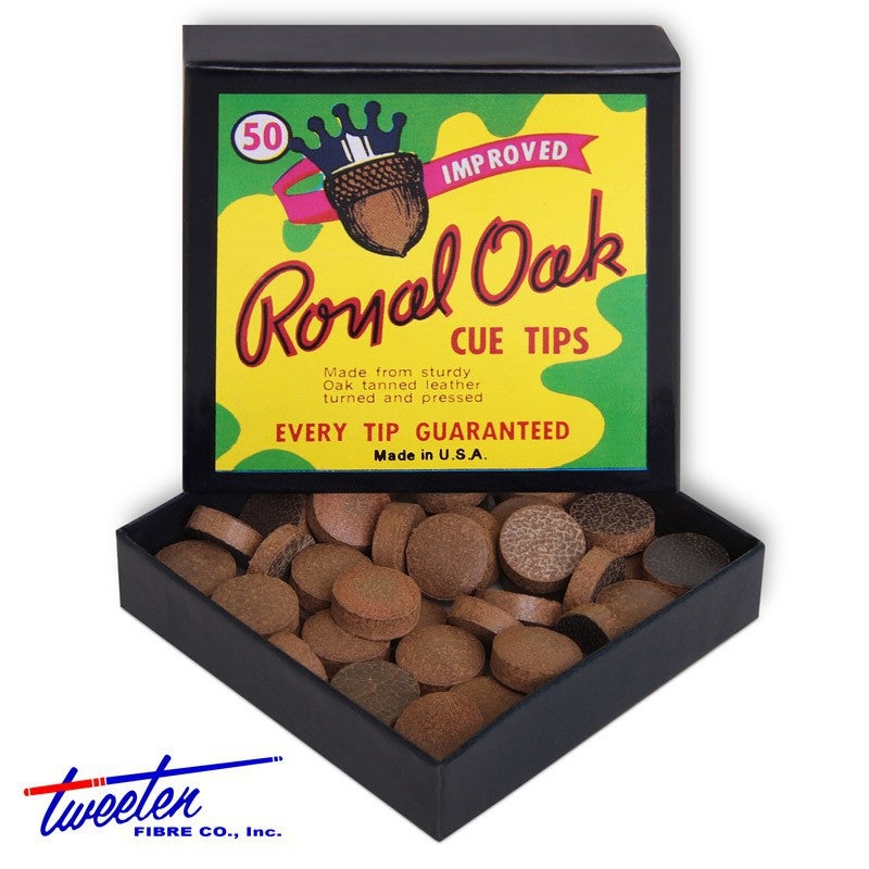 Royal Oak Cue Tip 13mm 50 pcs 1 box