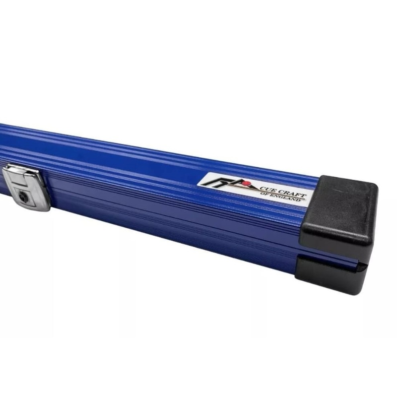 Cue Craft Aluminium cue case for 3/4 jointed cues RARE COLOUR BLUE