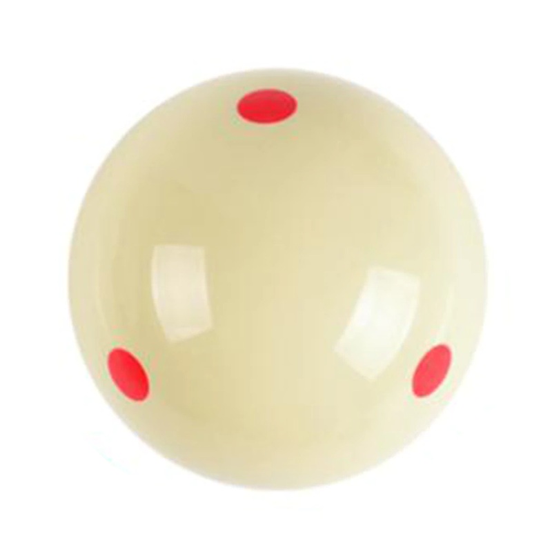 PRO CUP cue ball for 9 ball American pool 2 1/4 RED Spots ball