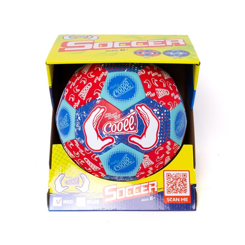 Soccer|Red|Blue|No. 5