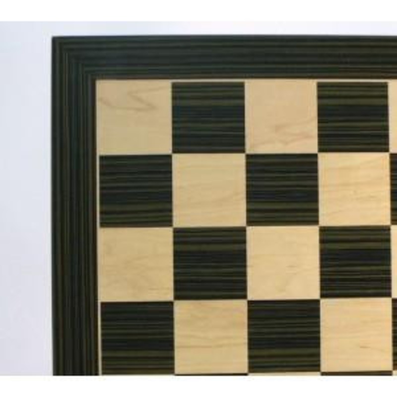 World Wise Import 14 Ebony & Maple Veneer Chess Board