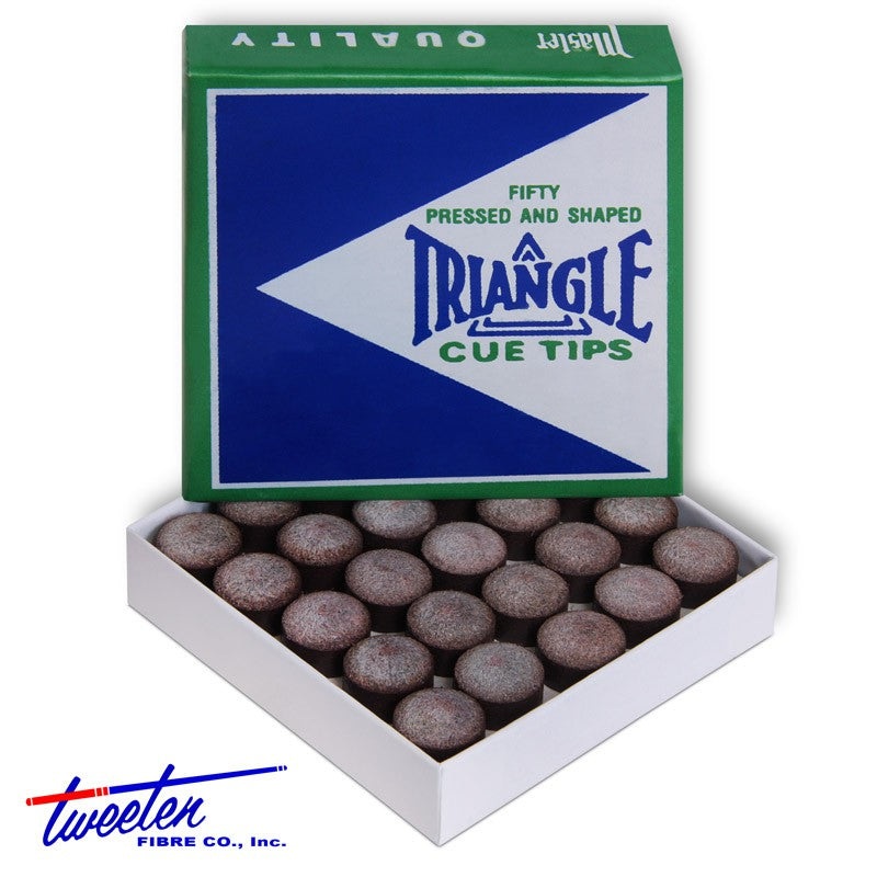 Triangle Cue Tip 14mm 50 pcs 1 box