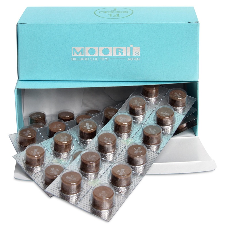 Moori Jewel Dark Brown Cue Tip 14mm Medium 1 pc