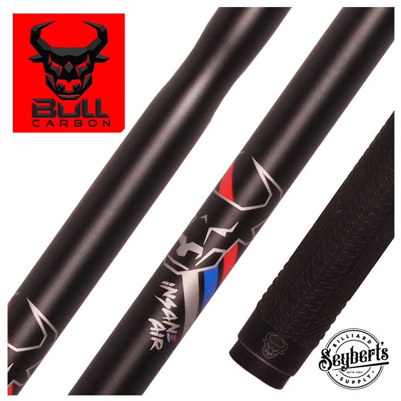 Bull Carbon Insane Air Jump Cue with Multi-Zone Sport Grip Wrap
