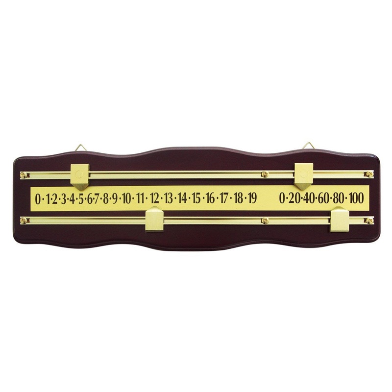 Scoreboard 2 Player|Mahogany & Brass|Oak & Brass|Walnut & Brass|Black & Chrome