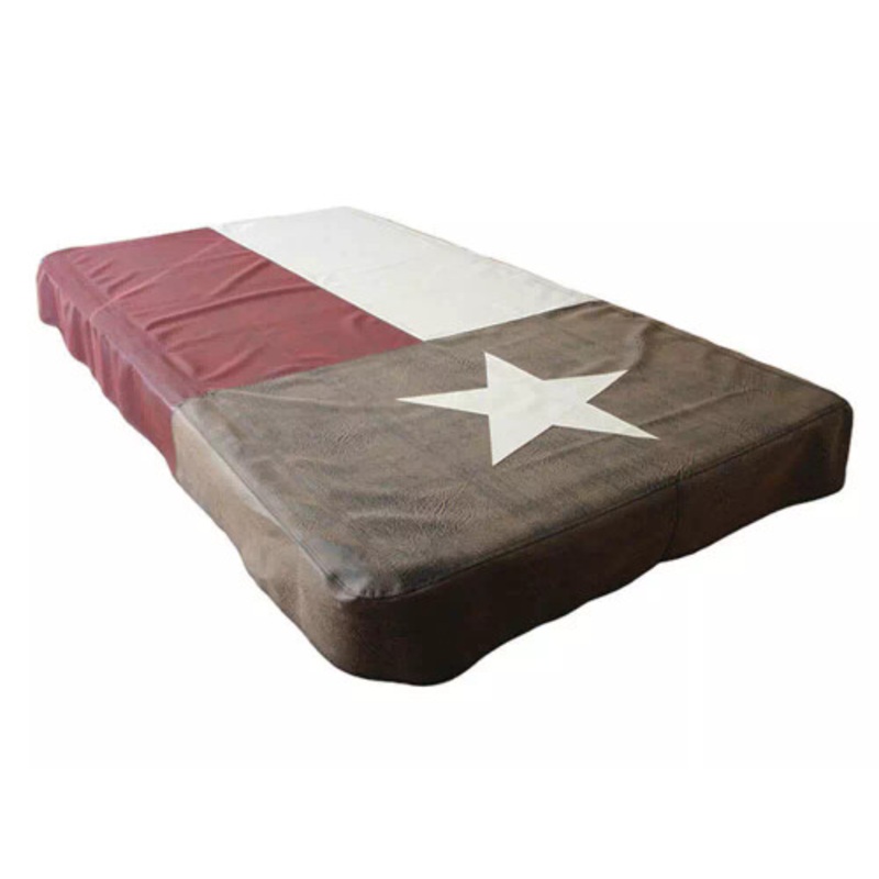 Texas Flag Naugahyde Fitted Modern Style Pool Table Cover