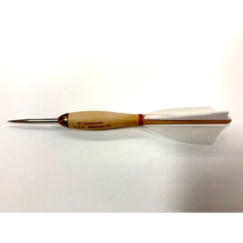 APD No.1 Official Tournament Darts White Feather (Dozen)