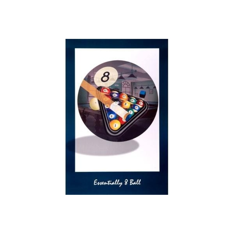 Esentially 8 Ball games room decor poster 61 x 91 cm