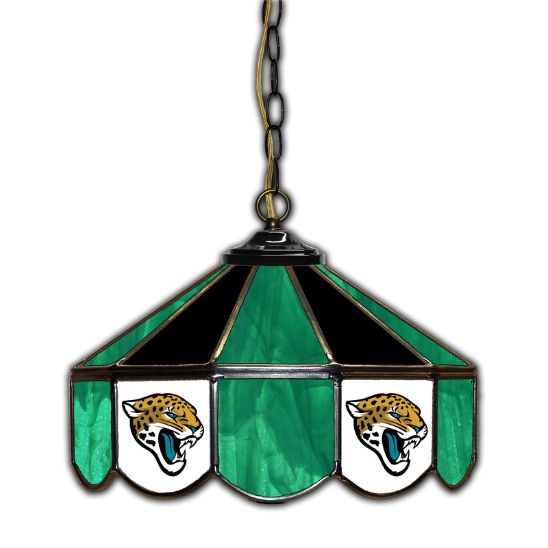 Jacksonville Jaguars  14 Glass Pub Lamp