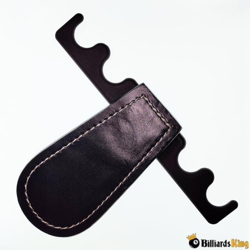 Portable Folding Leather Pool Cue Rack/Holder/Claw for 2 – 4 Pool Sticks