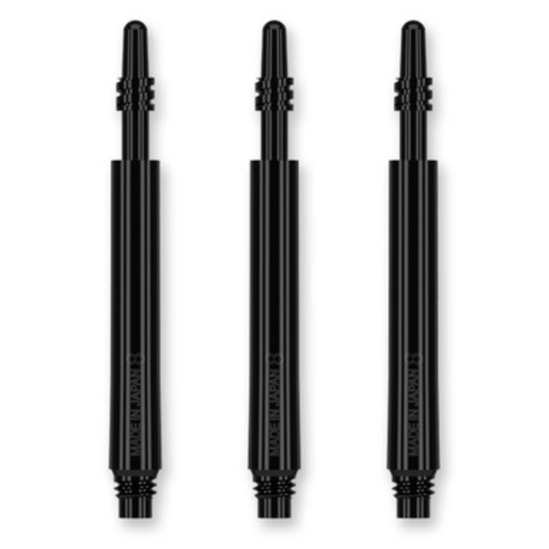 Target 8 Flight Black Spinning Shafts – 33mm