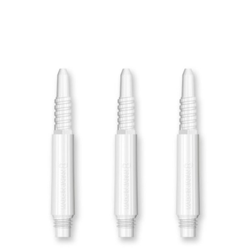 Target 8 Flight White Fixed Shafts – 19mm