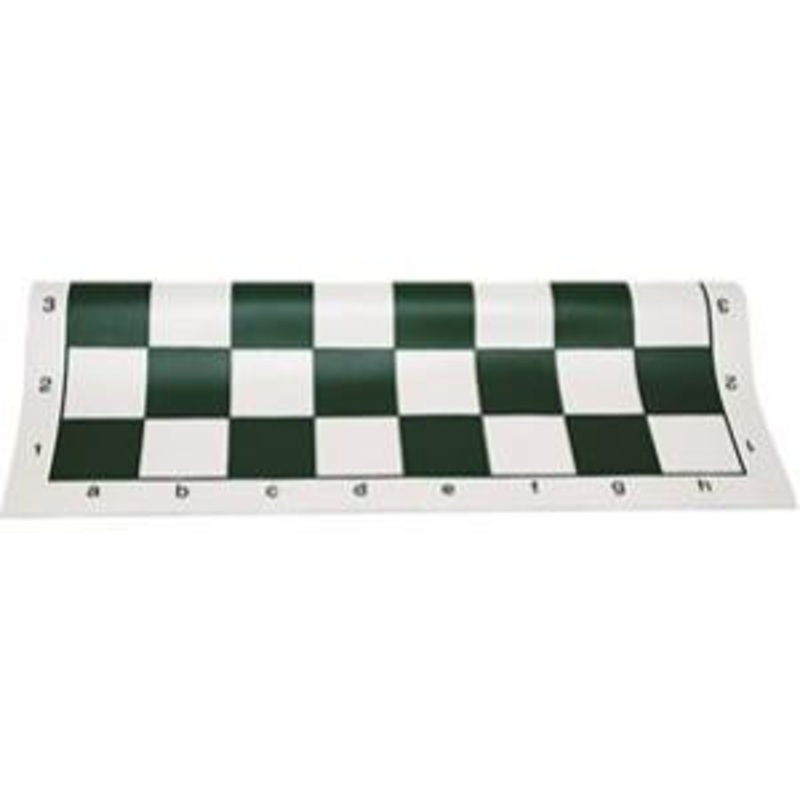 Green Vinyl Roll-Up Chess Board