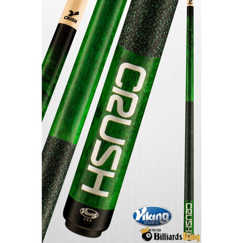 Viking Crush Green 3 Piece Jump/Break Pool Cue Stick