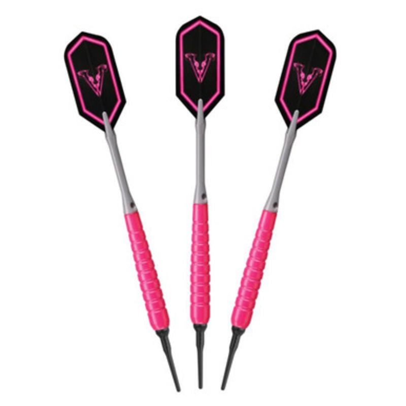Great Lakes Dart Viper V Glo Pink Soft Tip Darts 18g