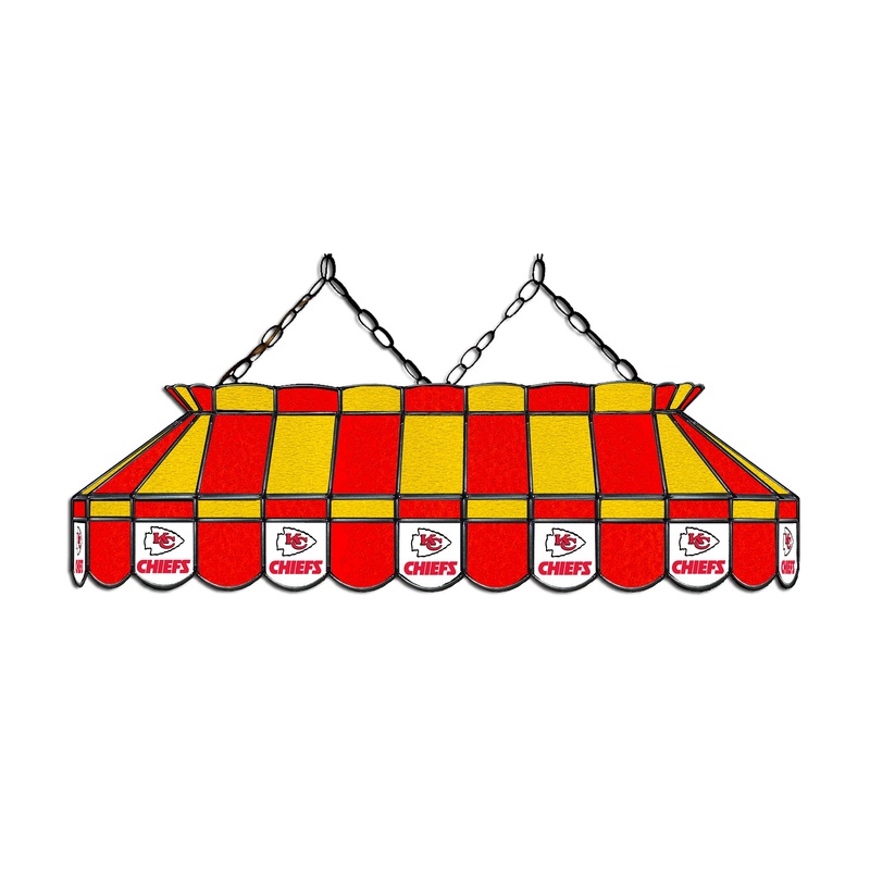 Kansas City Chiefs 40 Glass Lamp