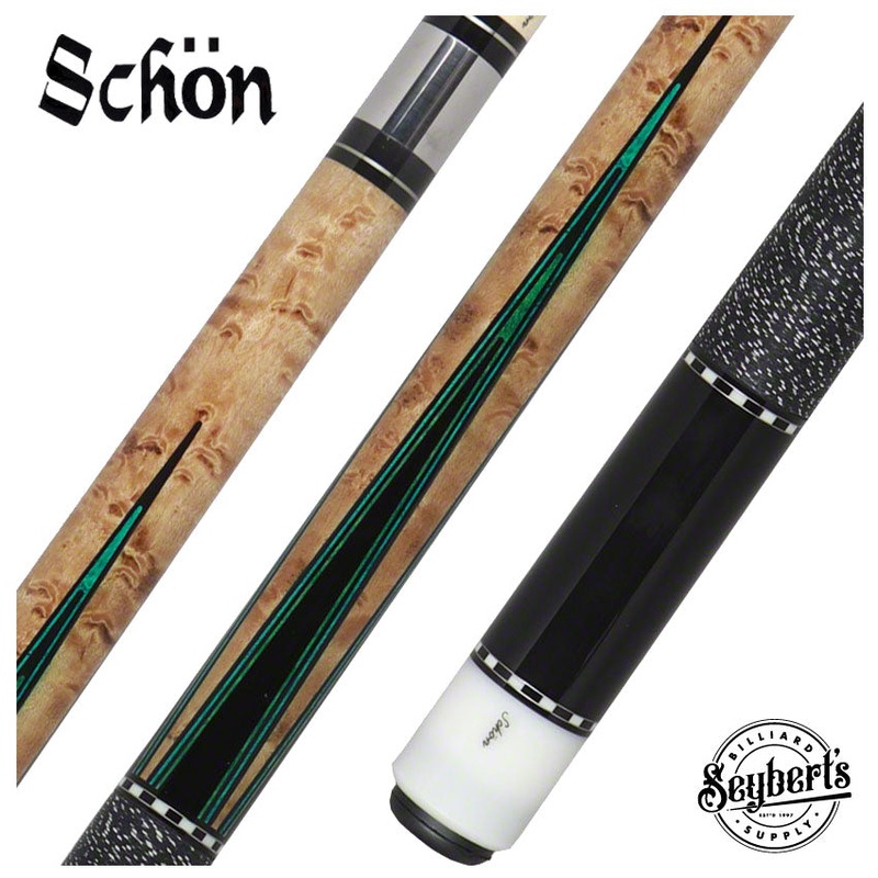 Schon STL Series Green Points Pool Cue – STL5G
