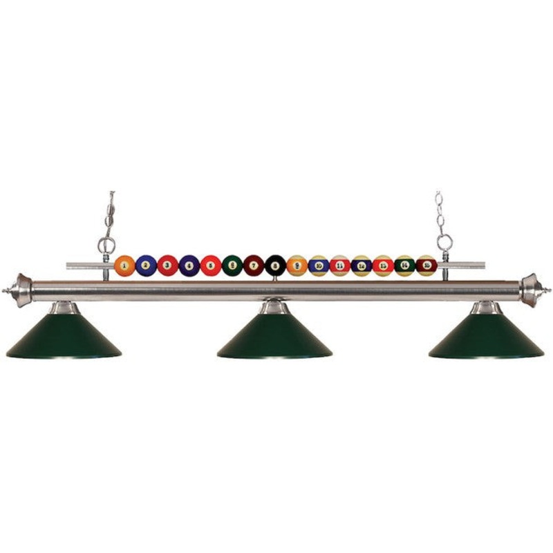 Z-Lite Shark Collection Dark Green Metal Shade