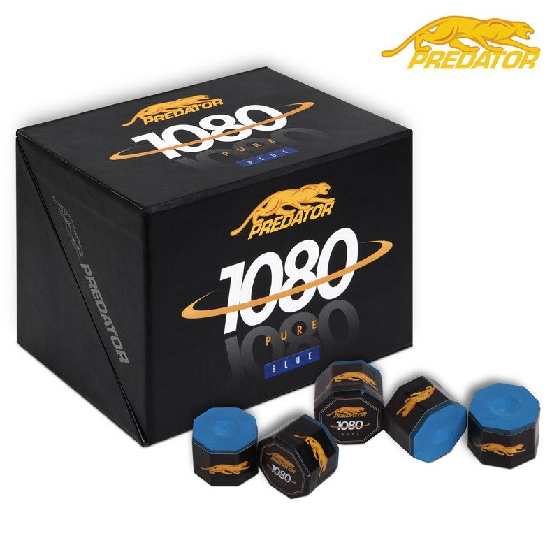 Predator 1080 Pure Billiard Chalk Blue 100 pcs 1 box