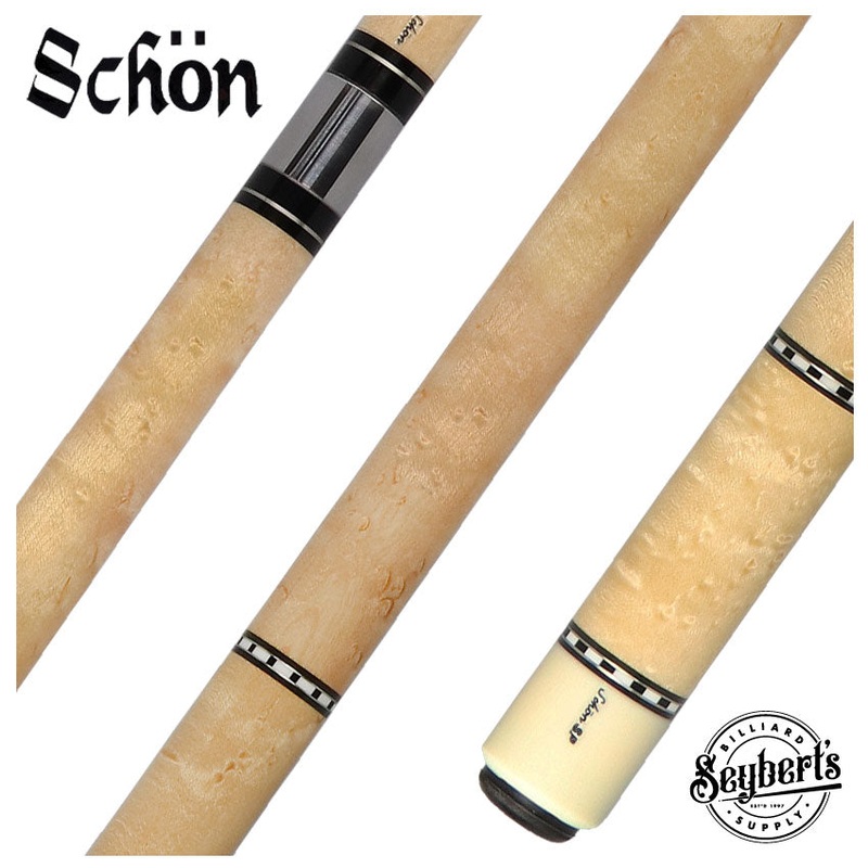Schon STL Series Light Stained Birdseye Maple Pool Cue – STL1SPBELS