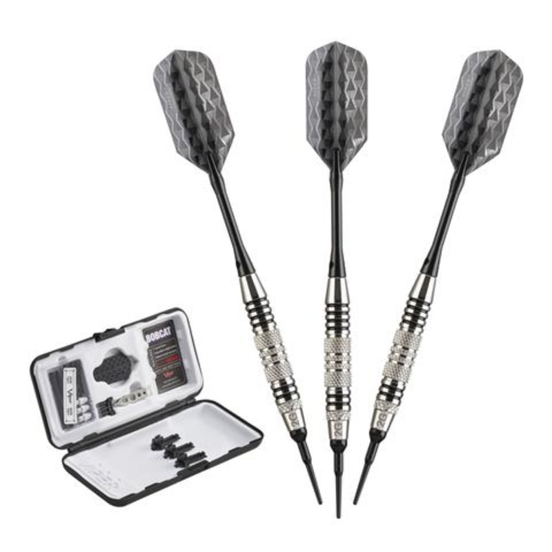 Viper Bobcat Adjustable Soft Tip Darts Black Rings 16-18 Grams