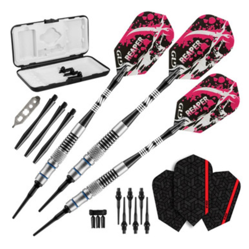 Great Lakes Dart Viper Grim Reaper Blue Ring Soft Tip Darts 16g