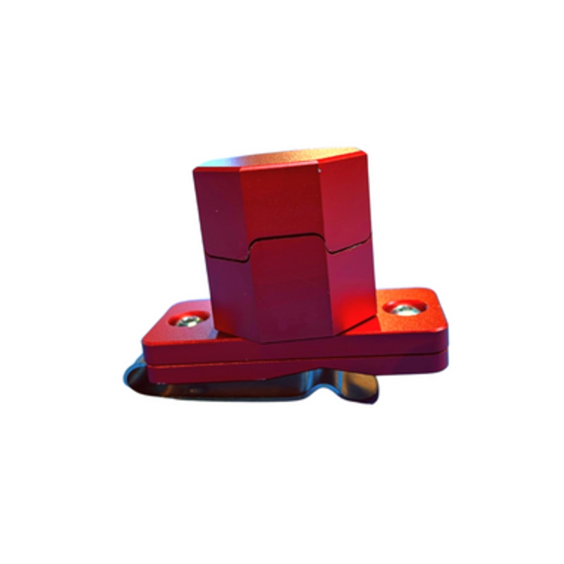 Metal Octagon Magnetic Chalk Holder – Red