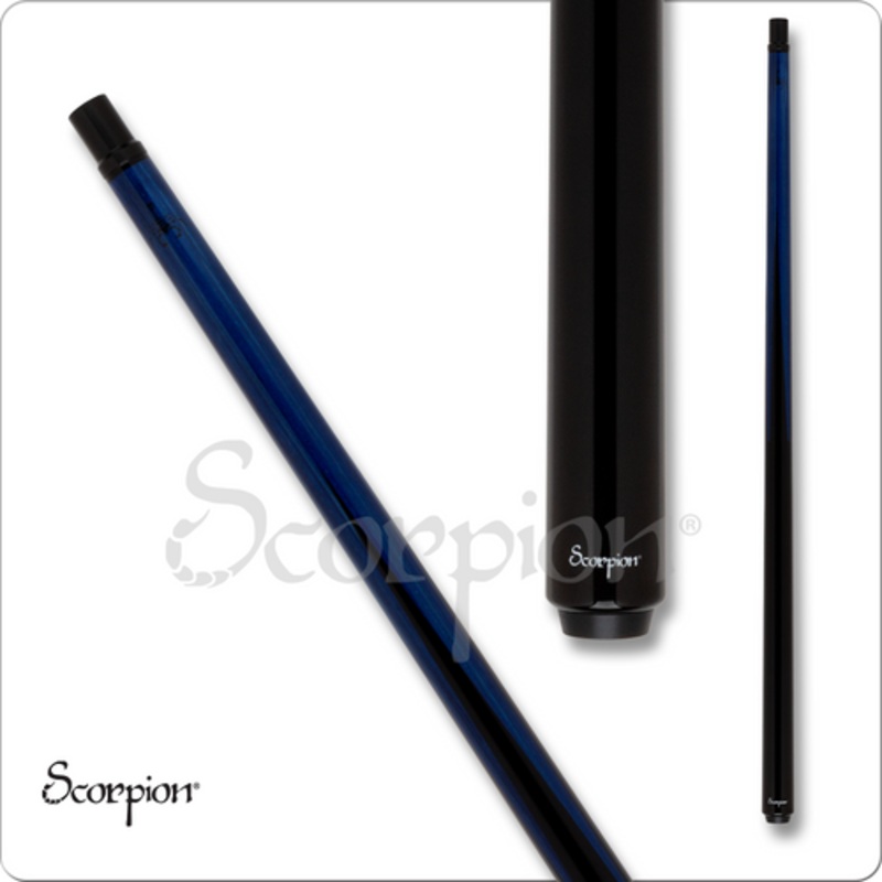 Scorpion SCO122 Blue Sneaky Pete with Carbon Fiber Shaft Pool Cue