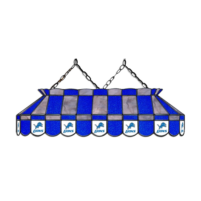 Detroit Lions 40 Glass Lamp