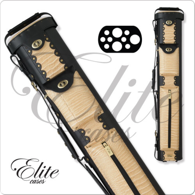 Elite ECL37 3×7 Desert Leather Hard Cue Case