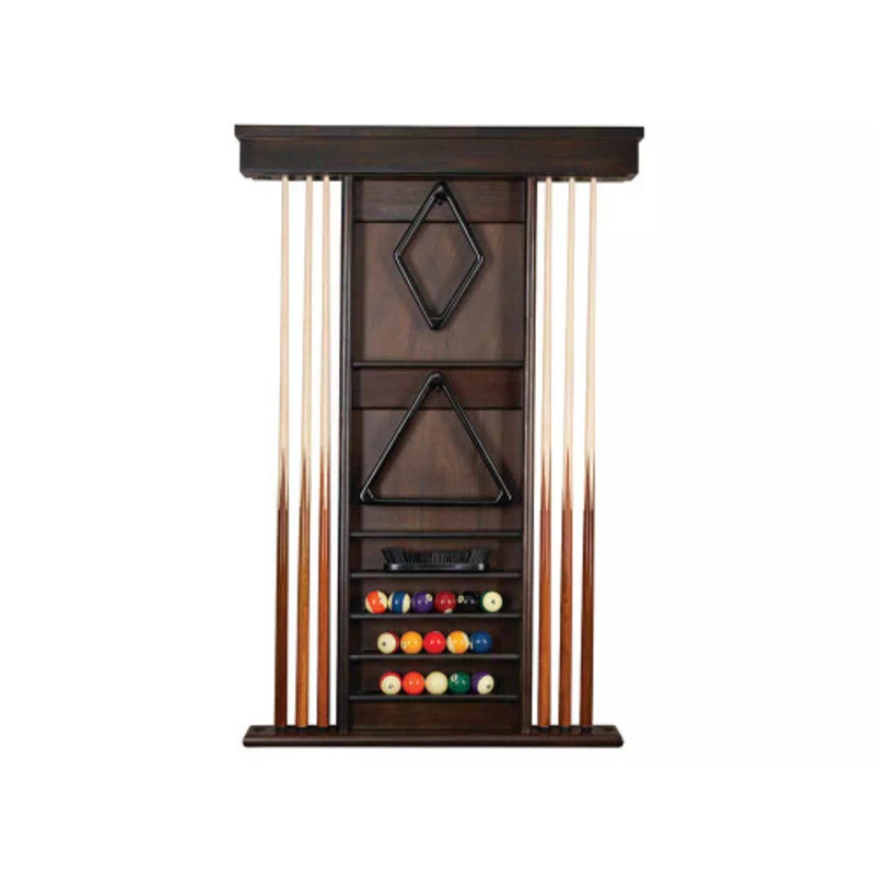 Presidential Ambassador Wall Cue Rack Gray Walnut