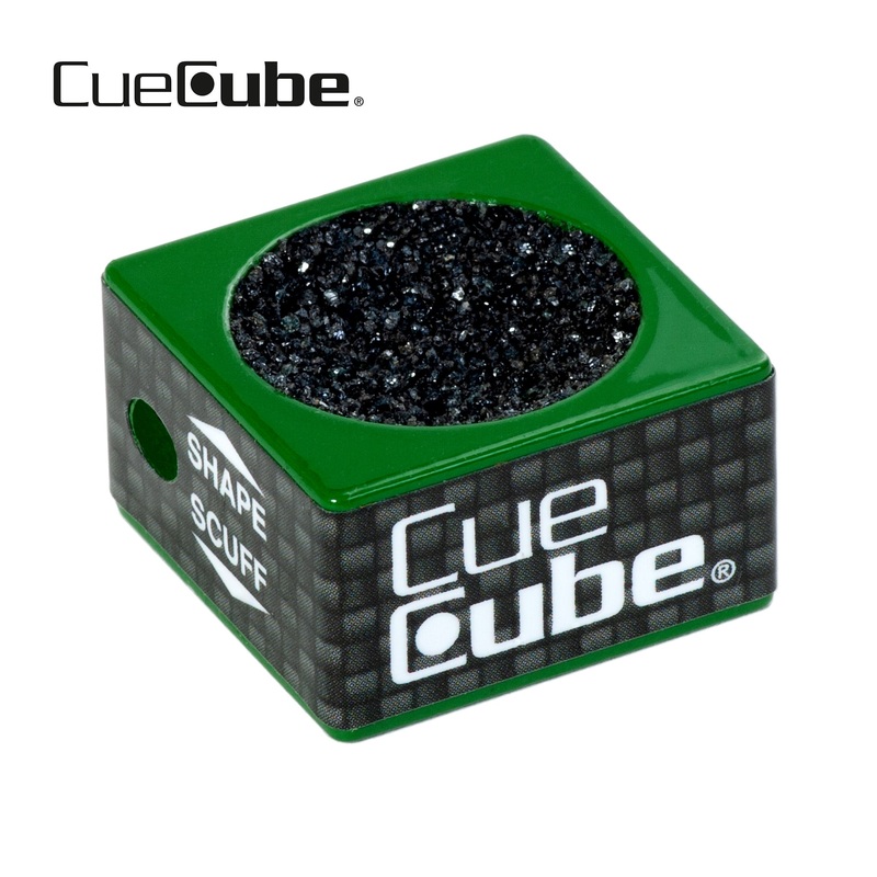 Cue Cube Tip Tool 2 in 1 Nickel Radius (.418) Green