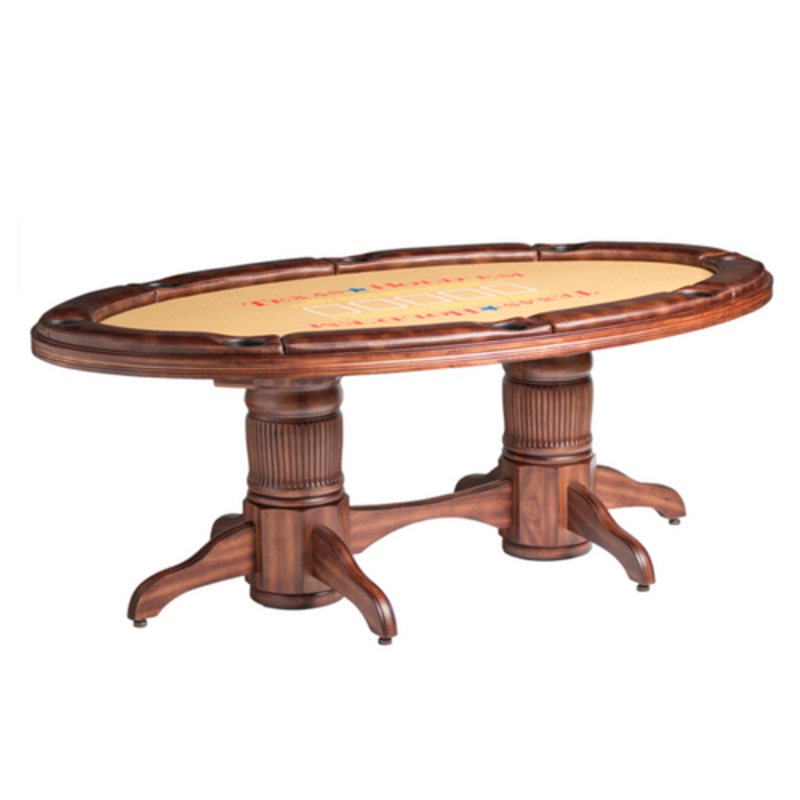 Darafeev Texas Hold’Em Table w/ Optional 2-Piece Dining Top