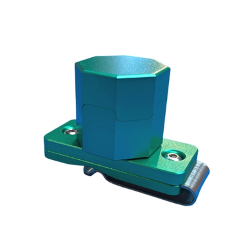 Metal Octagon Magnetic Chalk Holder – Green